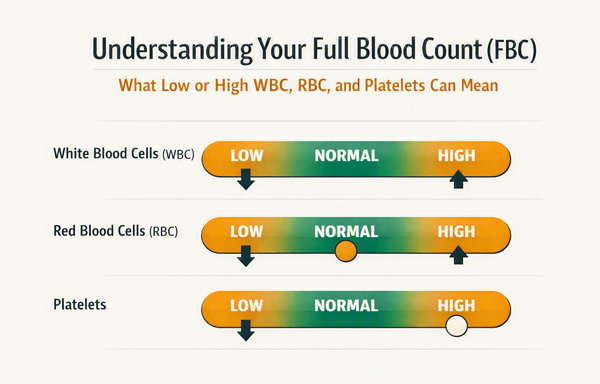 Understanding Your Full Blood Count (FBC): What Low or High WBC, RBC, and Platelets Can Mean